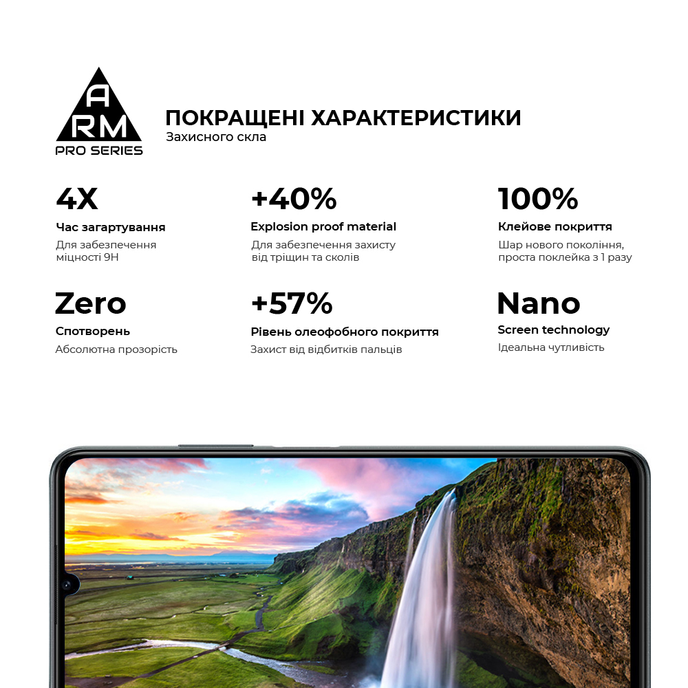 Защитное стекло ArmorStandart Pro для ZTE Blade A72s (ARM68739) фото