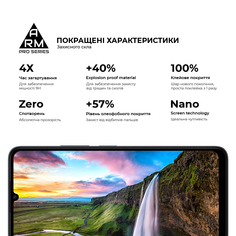 Защитное стекло ArmorStandart Pro для Xiaomi Redmi 13C 4G / Poco C65 (ARM73151) фото