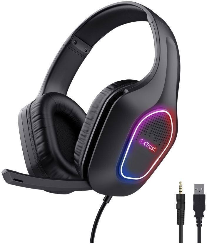 Игровая гарнитура Trust GXT 416 Zirox LED Black (25331_TRUST) фото