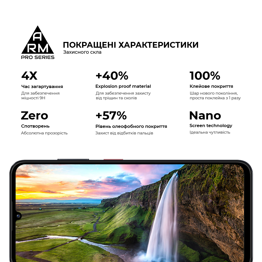Защитное стекло ArmorStandart Pro для ZTE Blade A35 4G / A55 4G (ARM81349) фото