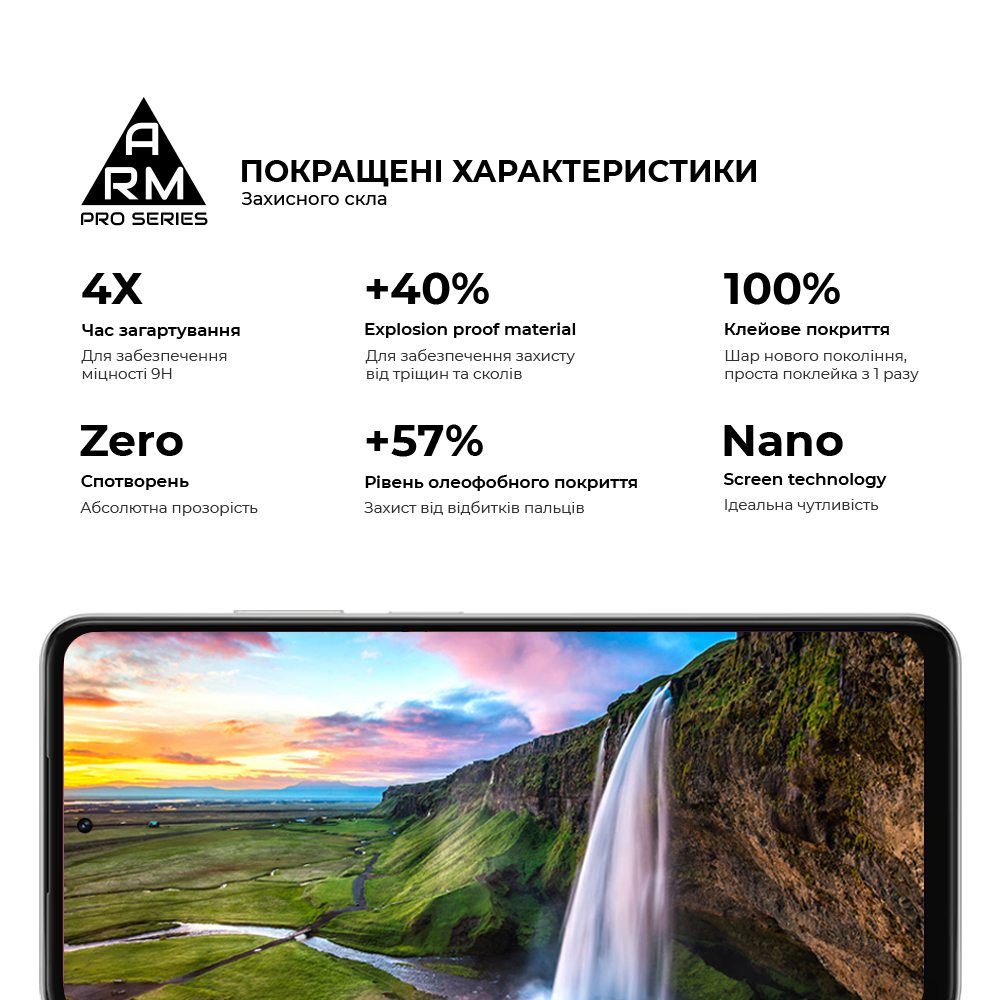 Защитное стекло ArmorStandart Pro для OPPO A5X 4G / A5X 5G (ARM85392) фото