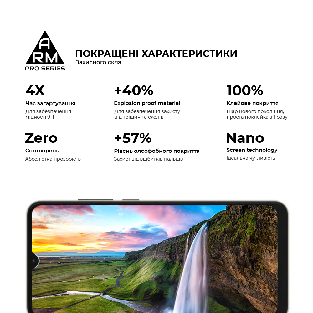 Защитное стекло ArmorStandart Pro для ZTE Blade A52 (ARM63117) фото
