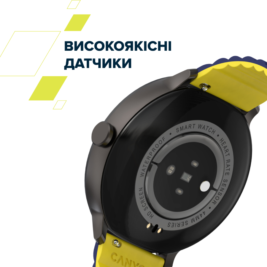 Смарт-часы Canyon Jacky SW-69 Blue Yellow (CNS-SW69BL) фото