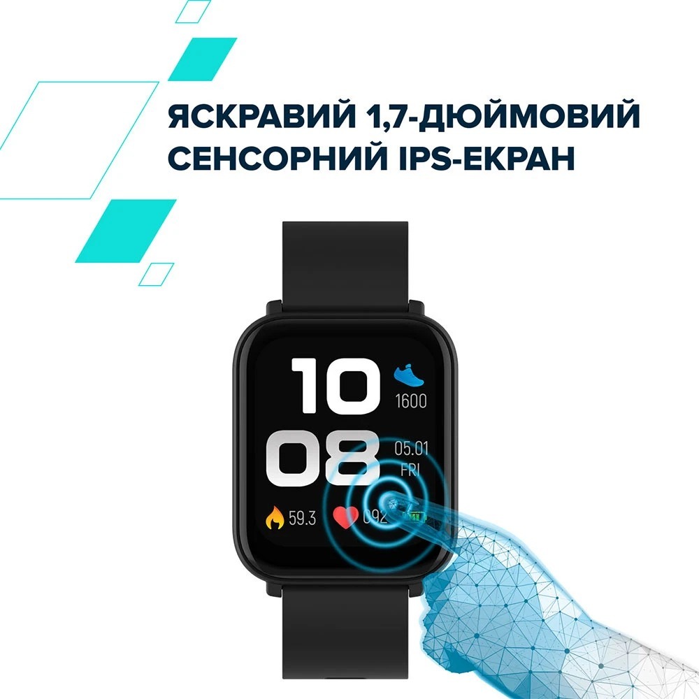 Смарт-часы Canyon Easy SW-54 Black (CNS-SW54BB) фото