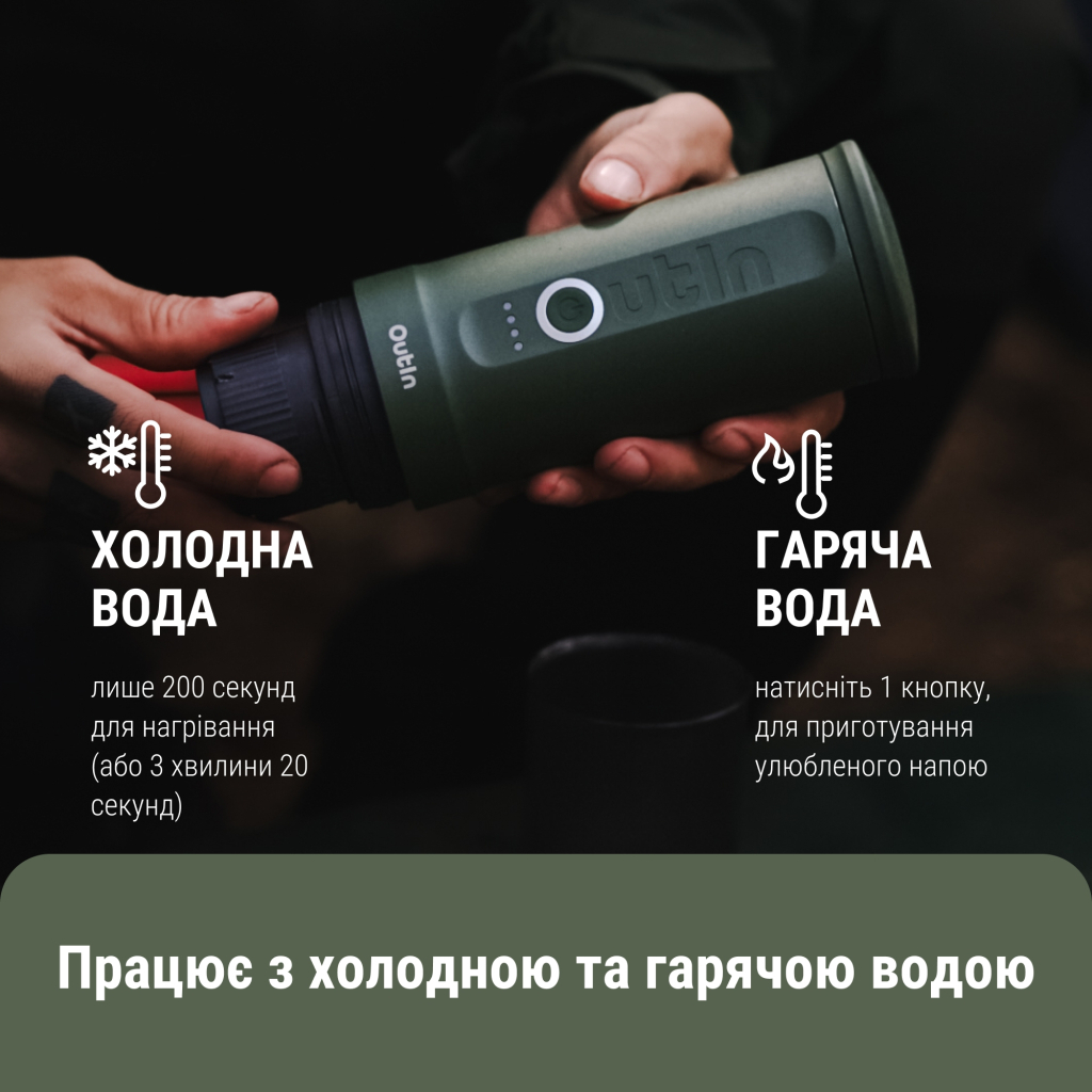 Портативная кофеварка OUTIN Forest Green (OTEM-01-FG) фото5