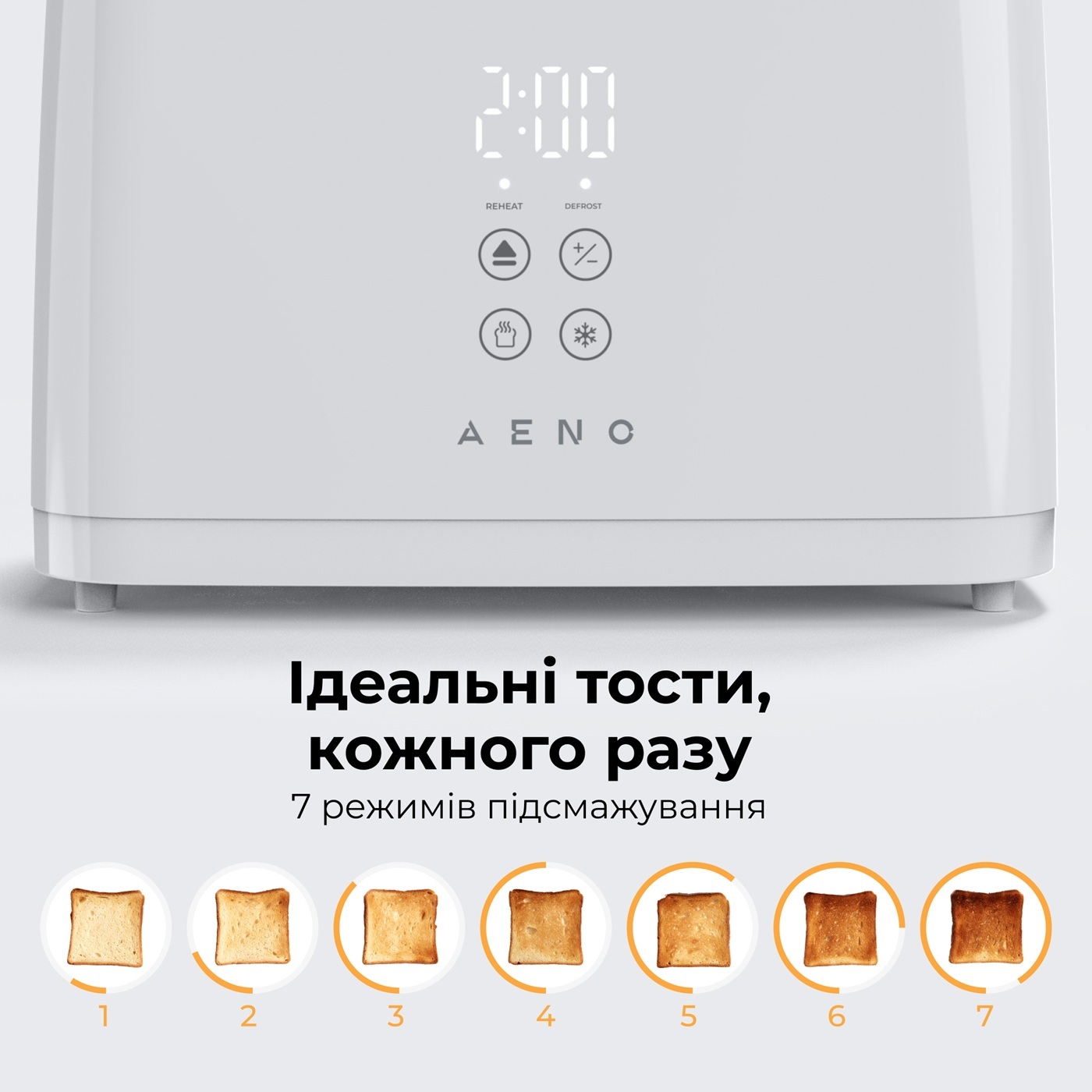 Тостер AENO TS2W (ATS0002W) фото2