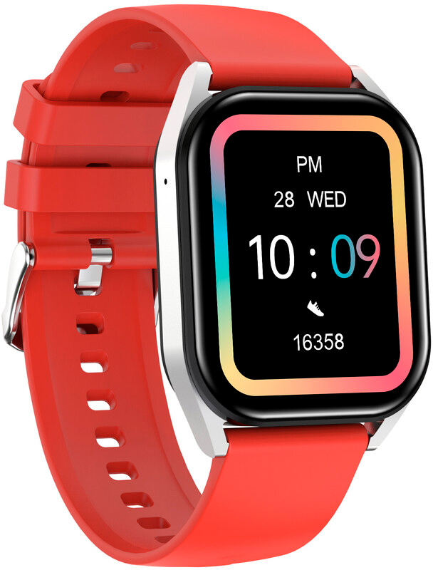 Смарт-часы Canyon Chatter SW-58 BT-CALL Silver Red (CNS-SW58RR) фото3