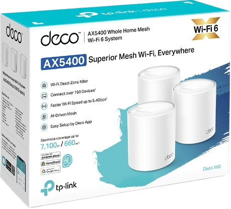 Маршрутизатор TP-LINK Deco X60 (3-pack) MESH система WiFi6 (Deco_X60(3-pack)) фото3