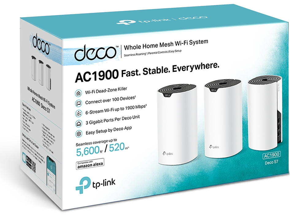 Маршрутизатор TP-LINK Deco S7 (3-pack) MESH система WiFi5 (Deco_S7(3-pack)) фото2