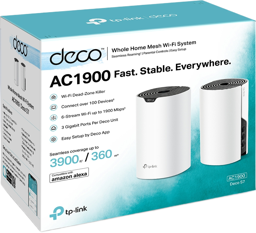 Маршрутизатор TP-LINK Deco S7 (2-pack) MESH система WiFi5 (Deco_S7(2-pack)) фото3