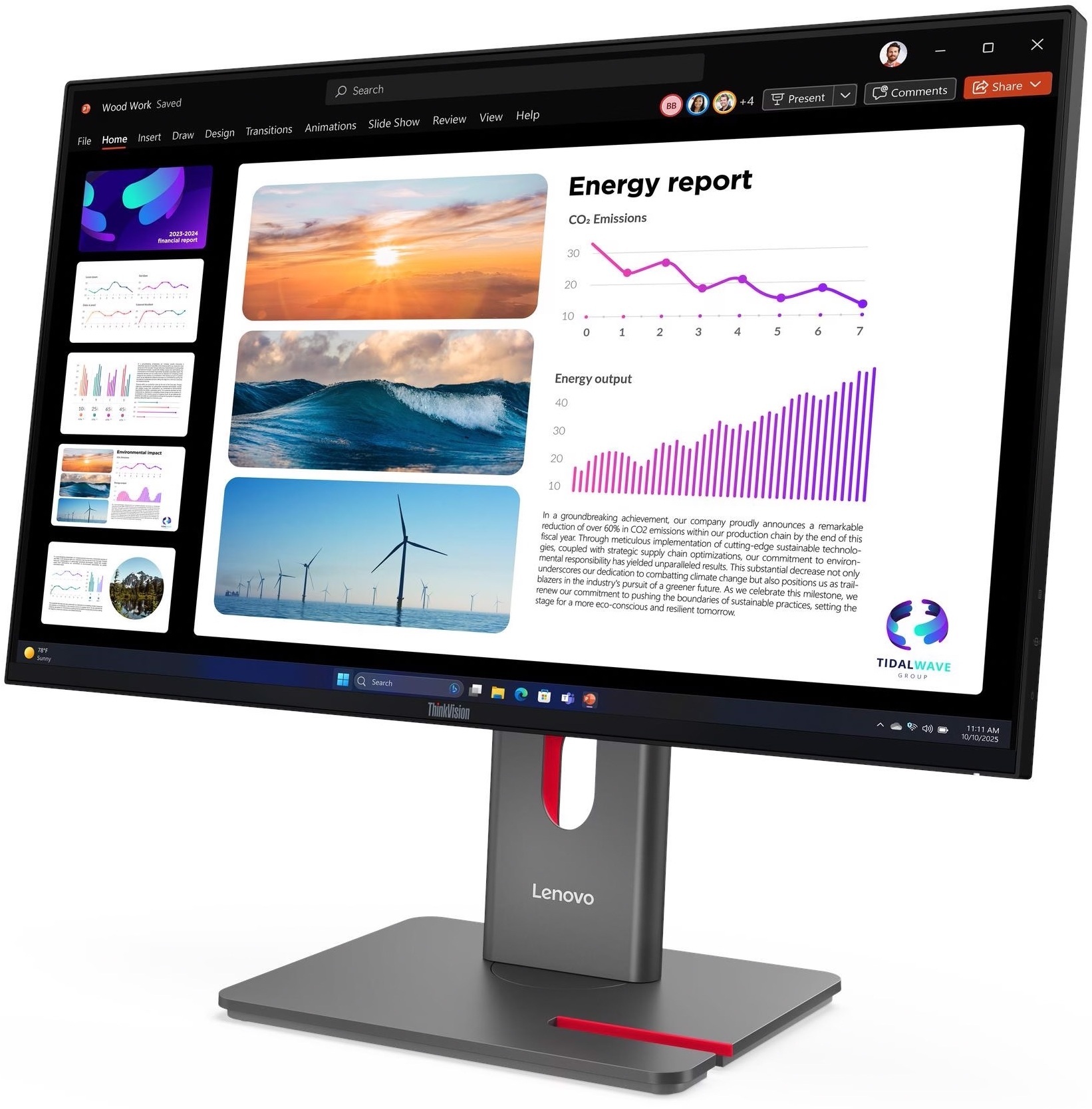 Монитор 23.8" LENOVO ThinkVision P24Q-40 (64B2GAT1UA) фото