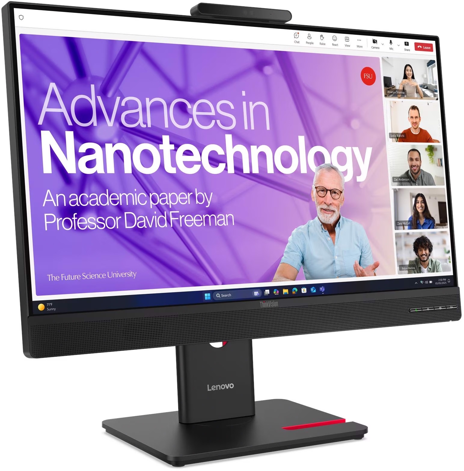 Монітор 23.8" LENOVO ThinkVision T24-4v (64B6MAT1UA) фото2