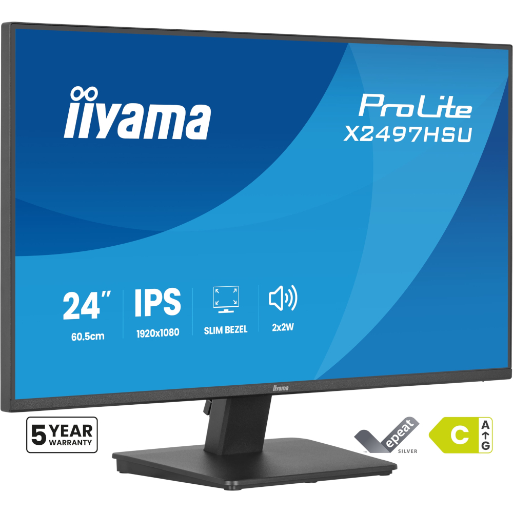 Монітор 23.8" IIYAMA ProLite X2497HSU-B1 (X2497HSU-B1) фото3