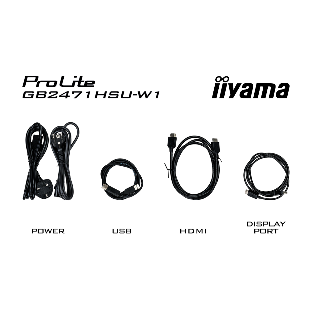 Монітор 23.8" IIYAMA G-Master GB2471HSU-W1 (GB2471HSU-W1) фото