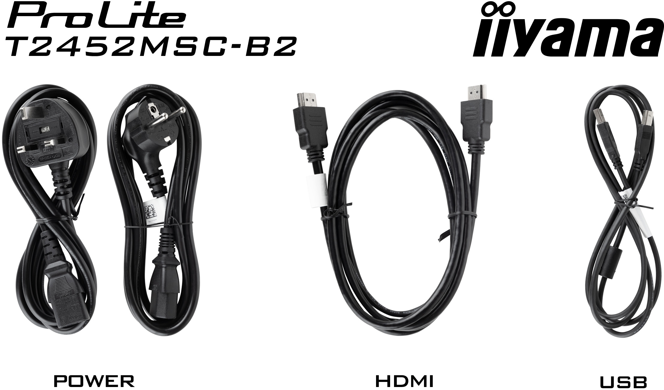Монітор сенсорний 23.8" IIYAMA ProLite T2452MSC-B2 (T2452MSC-B2) фото