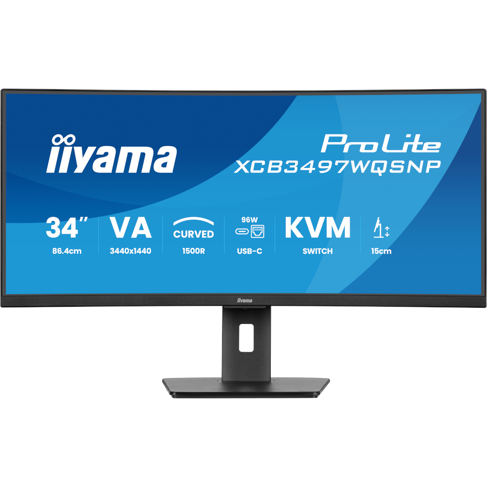 Монітор 34.1" IIYAMA ProLite XCB3497WQSNP-B1 (XCB3497WQSNP-B1) фото2