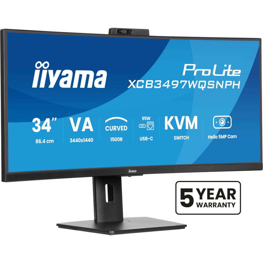 Монітор 34" IIYAMA ProLite XCB3497WQSNPH-B1 (XCB3497WQSNPH-B1) фото