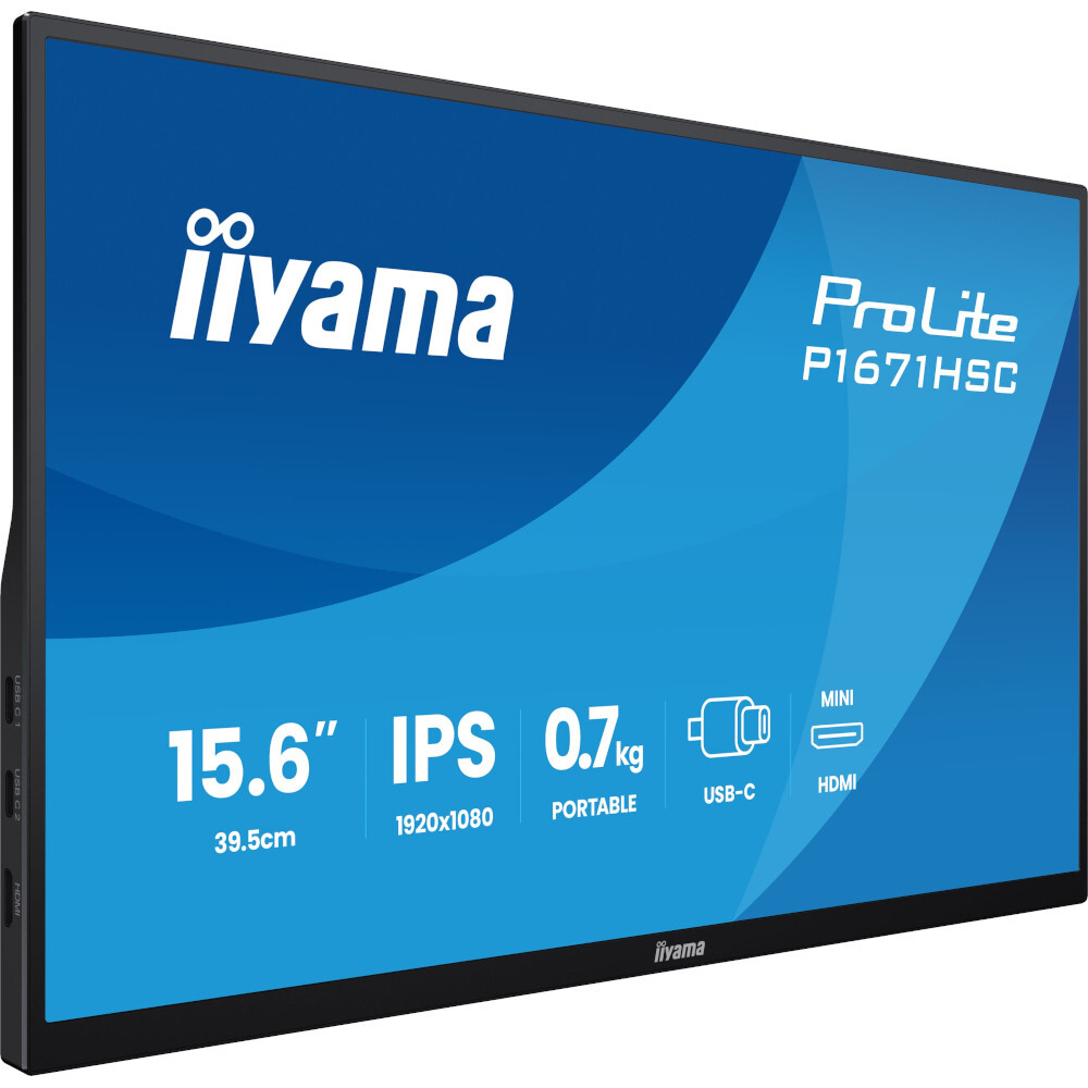 Монітор 15.6" IIYAMA ProLite P1671HSC-B1 (P1671HSC-B1) фото