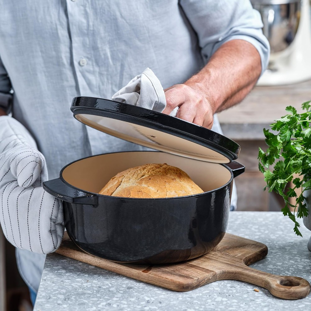 Гусятница чугунная с крышкой KitchenAid, 30 см, 5,6 л (CC006064-001) фото