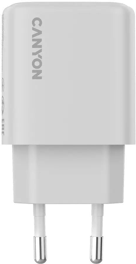 Сетевое зарядное устройство Canyon OnCharge 200 20W 1xPD EU White (CNE-CHA200-01) фото2