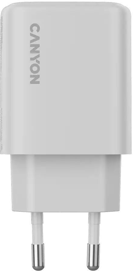Сетевое зарядное устройство Canyon OnCharge 250 25W 1xPD 1xQC EU White (CNE-CHA250-21) фото3