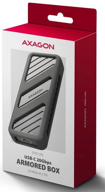 Внешний карман для SSD-накопителей Axagon USB-C 20Gbps - M.2 NVMe SSD (EEM2-20G) фото5