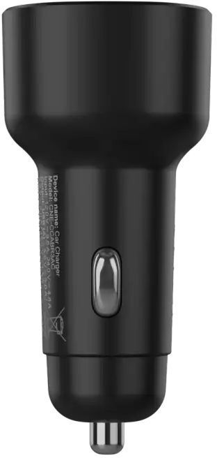 Автомобильное зарядное устройство Canyon OnDrive 48 PD 48W USB-A USB-C Black (CNE-CCABR3AC) фото