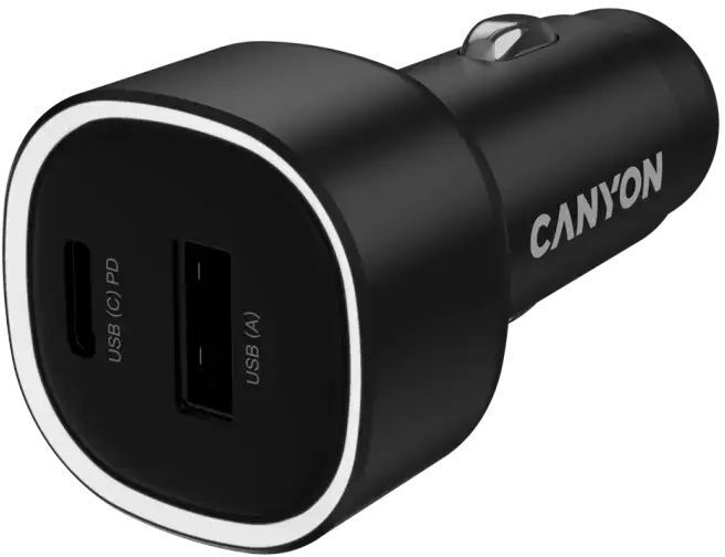 Автомобильное зарядное устройство Canyon OnDrive 85 PD 85W USB-A USB-C Black (CNE-CCABR8AC) фото3