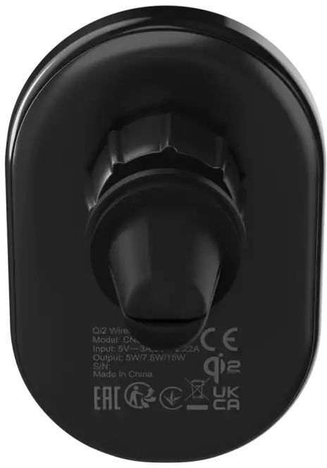 Автомобильное зарядное устройство Canyon OnGrip 105 15W Qi2 Wireless Black (CNS-CCH105B) фото5