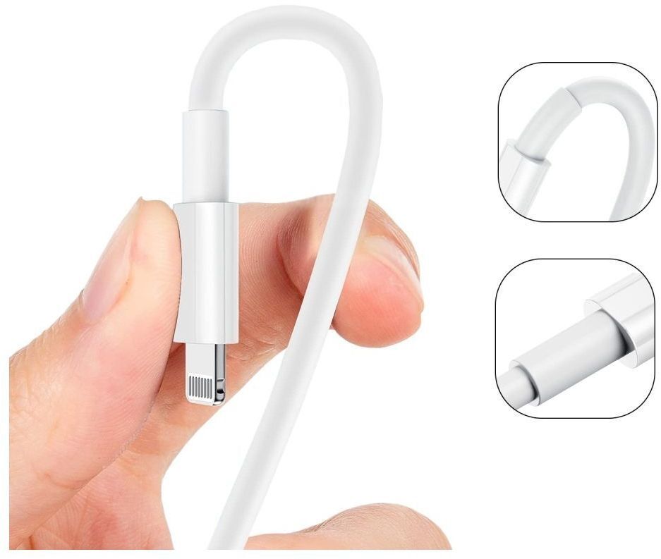 Кабель ArmorStandart AMD818 Lightning to USB Cable 1m white (ARM58523) фото2