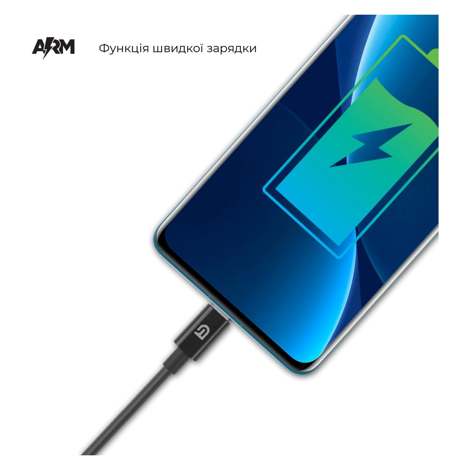 Кабель ArmorStandart AMD718B USB-C to USB Cable 1m black (ARM64291) фото3