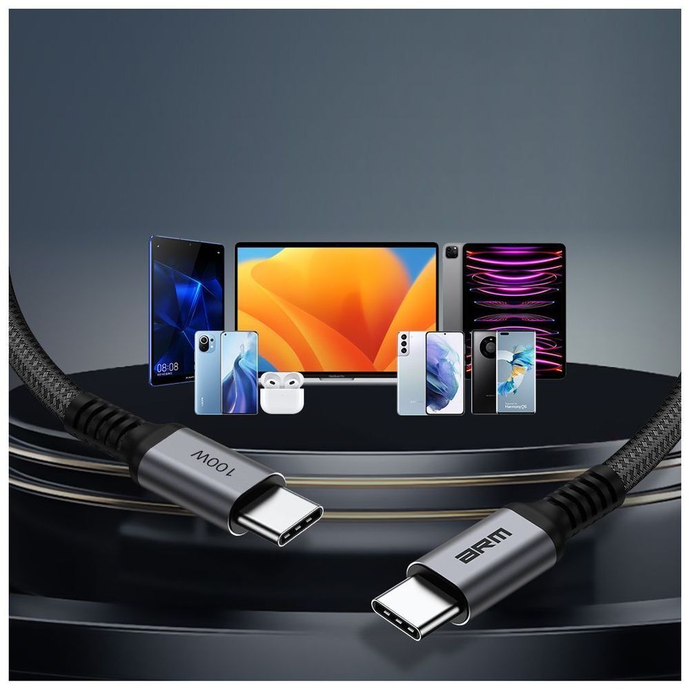 Кабель ArmorStandart PD 100W Aluminum Alloy 1m Black-Grey (ARM69370) фото