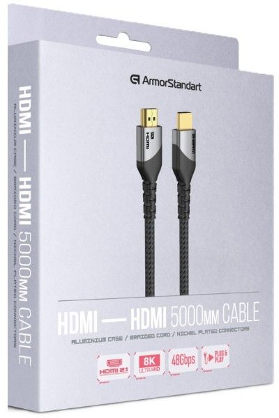 Кабель ArmorStandart HDMI - HDMI 2.1 8K 5m Black (ARM89320) фото2
