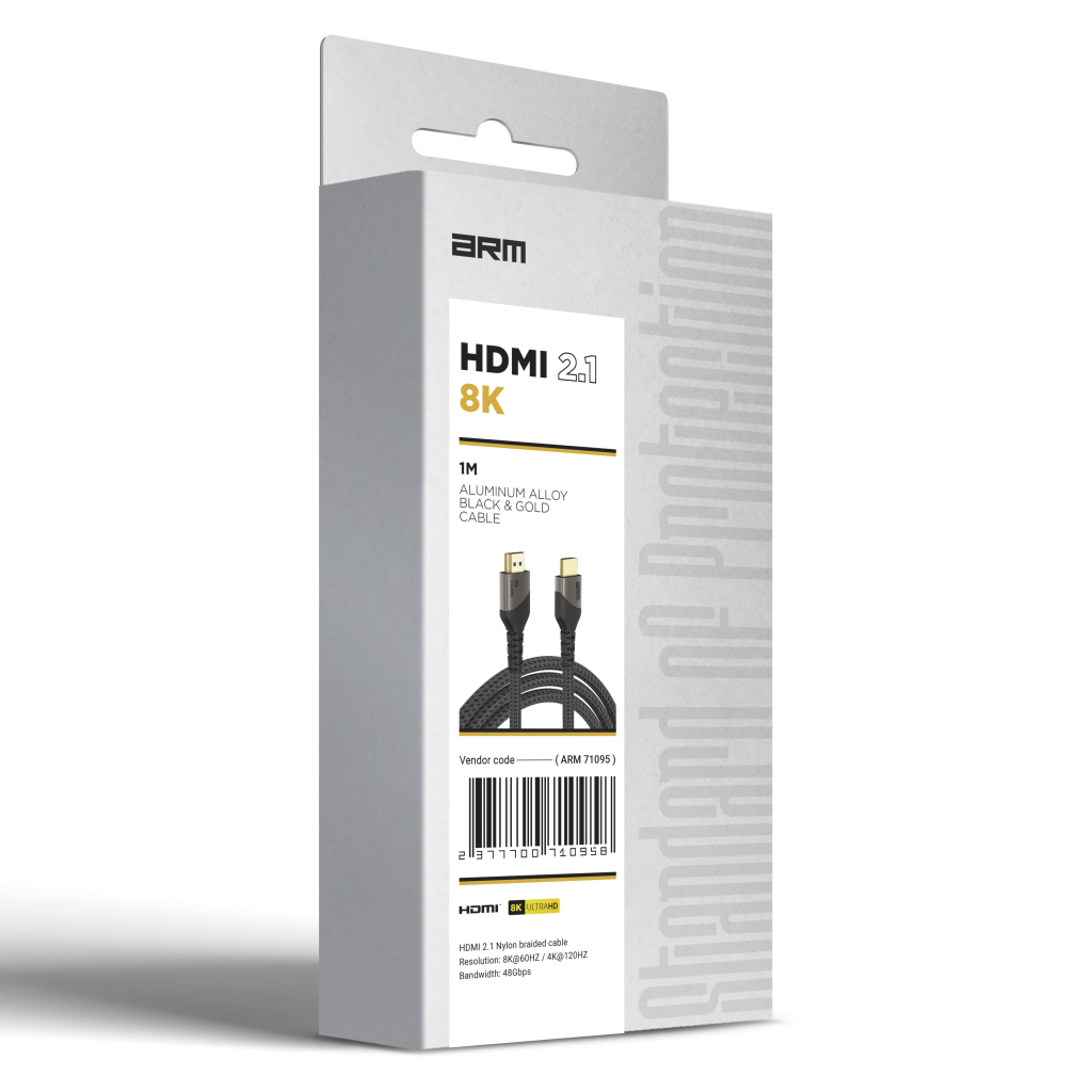 Кабель ArmorStandart HDMI 2.1 8K 2m Black (ARM71096) фото