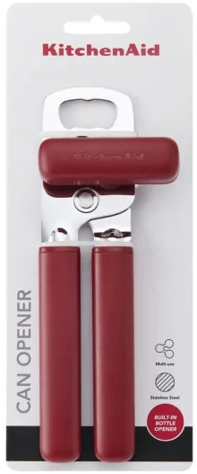 Открывачка для банок и бутылок KitchenAid Classic, 20 см, красный (KHA199OHEREG) фото3