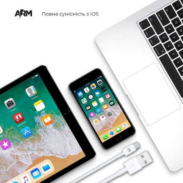 Кабель ArmorStandart AMD718 USB-C to USB Cable 1m white (ARM58529) фото5