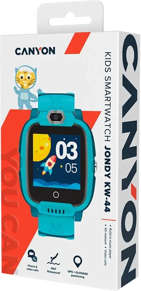 Детские часы Canyon Jondy KW-44 4G Camera GPS Music Green (CNE-KW44GB) фото4
