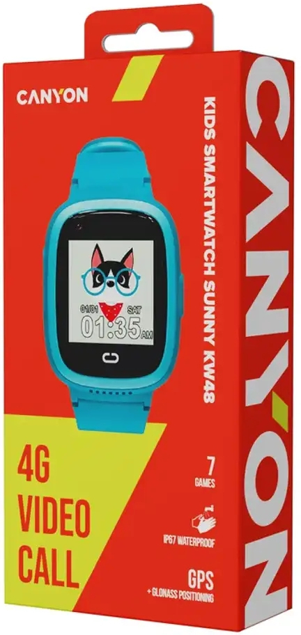 Детские часы Canyon Sunny KW-48 Video 4G GPS Games&Music Blue (CNE-KW48BL) фото6