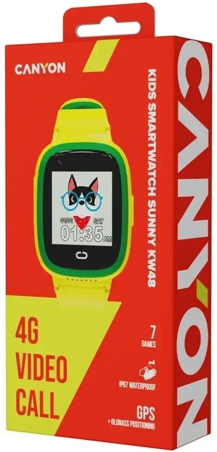 Детские часы Canyon Sunny KW-48 Video 4G GPS Games&Music Green (CNE-KW48YG) фото6