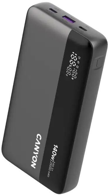Портативний акумулятор Canyon PB-240 25000mAh PD140W Dark Grey (CNS-CPB240) фото2