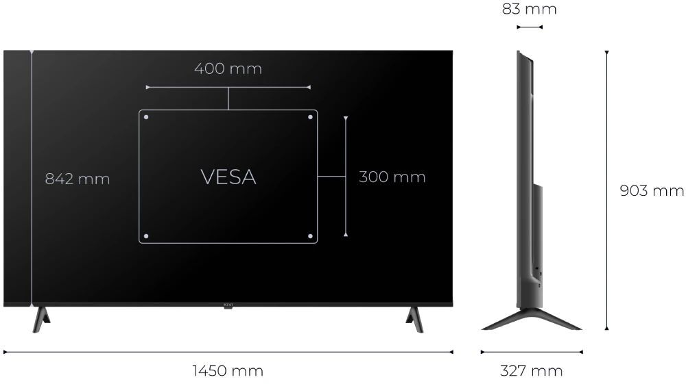 Телевизор Kivi QLED 65U7000MB фото