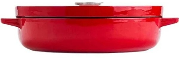 Сотейник чугунный с крышкой KitchenAid, 26 см, 2,77 л (CC009009-001) фото3