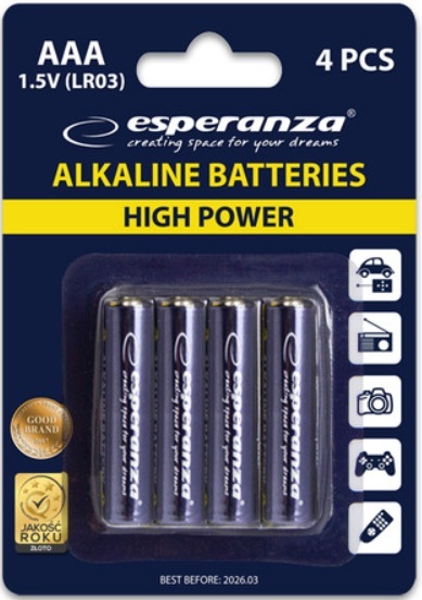 Батарейка Esperanza AAA 4 шт (EZB102) фото2