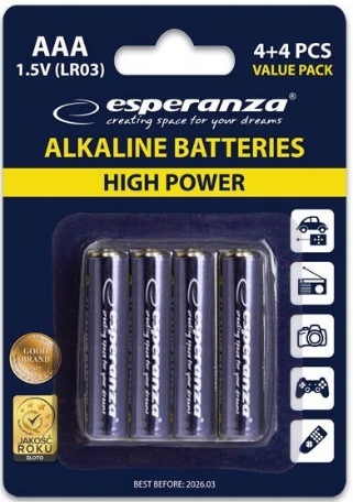 Батарейка Esperanza AAA 8 шт (EZB104) фото2