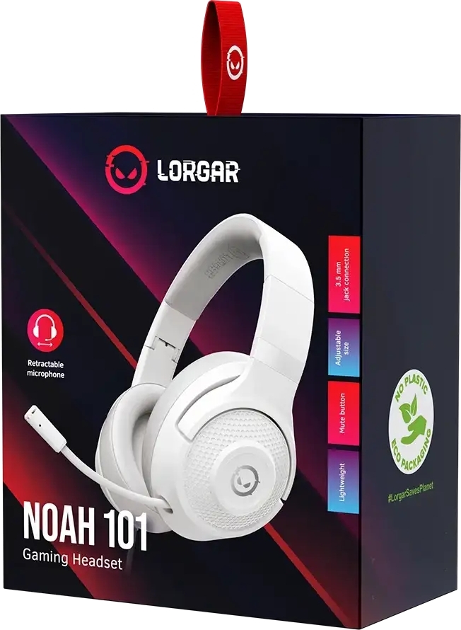 Ігрова гарнітура Lorgar Noah 101 Gaming Headset White (LRG-GHS101W) фото7