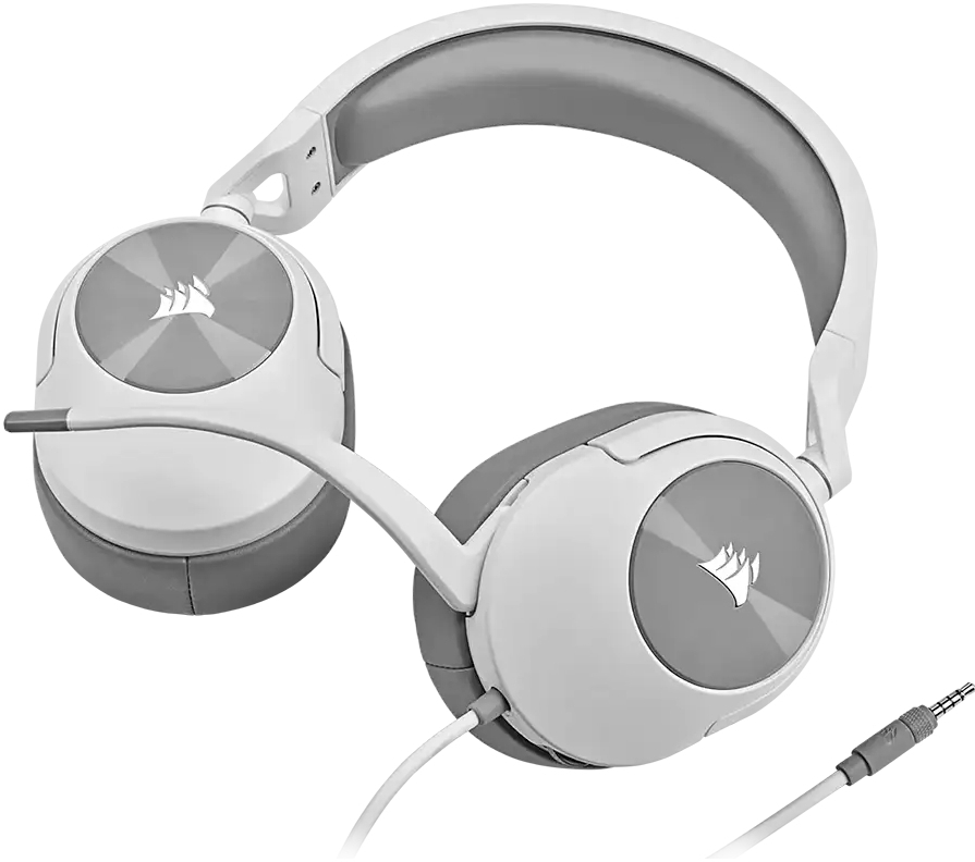 Игровая гарнитура Corsair HS55 Stereo Headset White (CA-9011261-EU) фото2