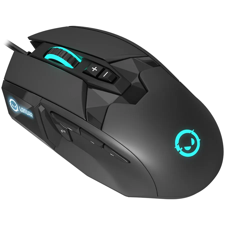 Игровая мышь Lorgar Stricter 579 RGB LCD Wired USB Black (LRG-GMS579) фото2
