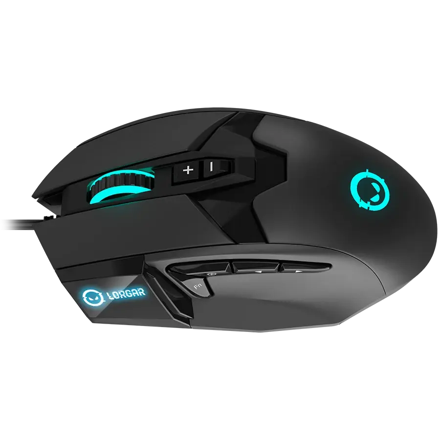 Игровая мышь Lorgar Stricter 579 RGB LCD Wired USB Black (LRG-GMS579) фото3