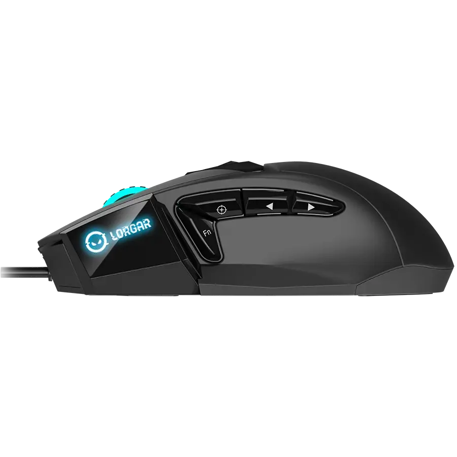 Игровая мышь Lorgar Stricter 579 RGB LCD Wired USB Black (LRG-GMS579) фото4