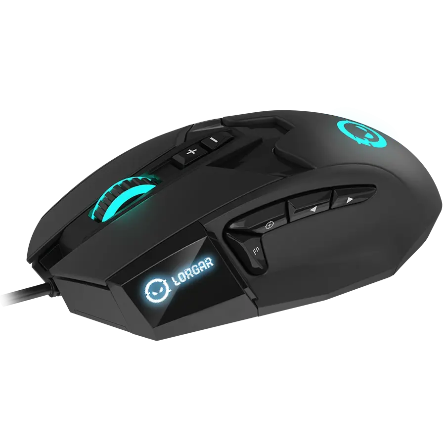 Игровая мышь Lorgar Stricter 579 RGB LCD Wired USB Black (LRG-GMS579) фото5